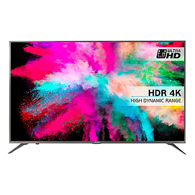 Hisense 55M5500 LED HDR 4K Ultra HD Smart TV, 55 With Freeview HD & Anyview Cast, Silver